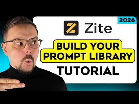 Zite Tutorial - 2026 | How to Build Your Prompt Library (No Coding Required)