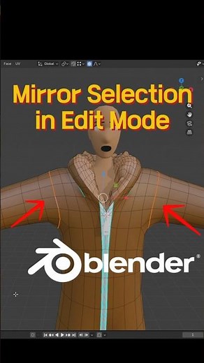 How to Mirror Selections in Edit Mode