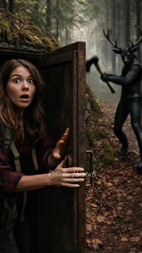 A cryptic entity with a stag's head grew infatuated with the lone backpacker