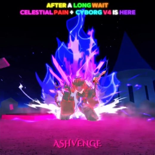 After a Long Wait… Cyborg V4 + Celestial Pain Aura Farming 🗿🔥 | Blox Fruits