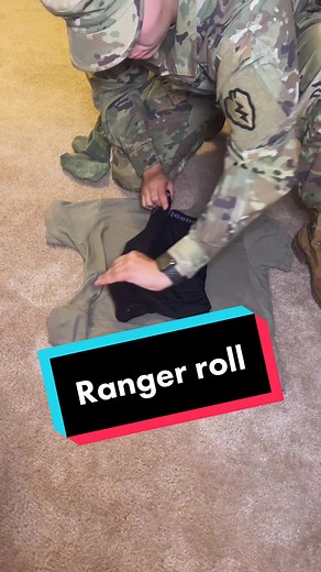 Military Clothing Packing Hacks: Ranger Roll Techniques