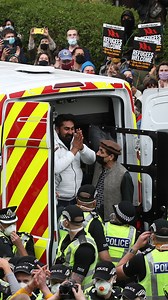 78K views · 1.7K reactions | The moment two men are released from an immigration van after a stand-off involving hundreds of protesters in a Glasgow southside street. More ➡️ bbc.in/33HYXft | BBC Scotland News | Facebook