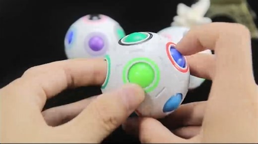 Watch Football Fidget Cube Magic Rainbow Puzzle Ball on Amazon Live