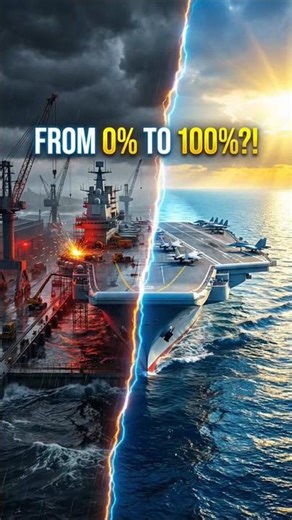From 0% to 100% — Building China’s Largest Aircraft Carrier!