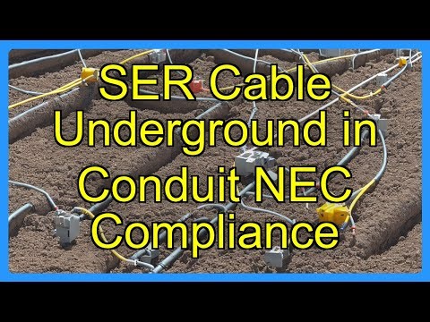 SER Cable Underground in Conduit NEC Compliance