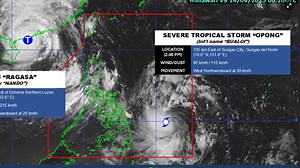 Opong a severe tropical storm; Signal No. 2 in Samar provinces