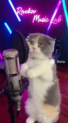 DJ Cat on the Beat 🎧😹 | Funny AI Animated Cat MV #Shorts