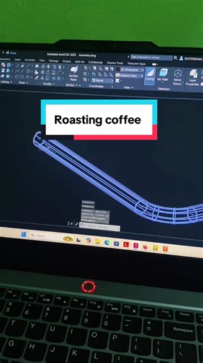 Roasting coffee #roaster #teknik #creatorsearchinsights #autocad3d #autocad