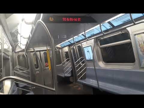 (Late night) R160 L train ride from Broadway Junction to Wilson Avenue