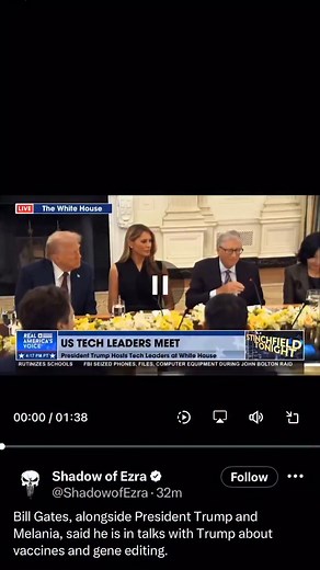 Bill Gates with President Trump and Melania in the White House. *Cringe* | The Rona Report