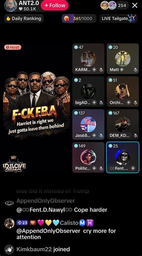 Ant hosts F—- FBA live 02/06/26