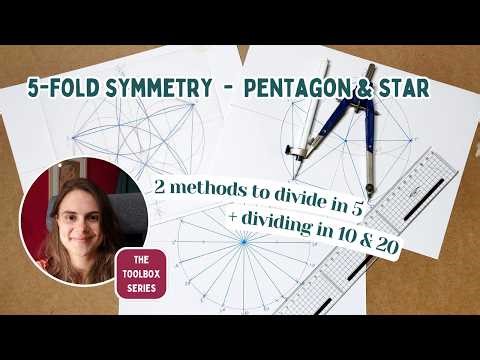 Divide the Circle in 5, 10 & 20 - 2 methods with compass and ruler