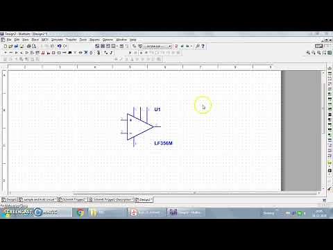 Simulation Schmitt trigger circuit using Op-amp LF356
