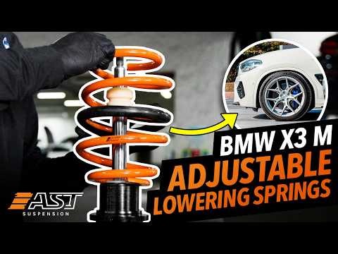 Installing the LOWEST Adjustable Springs for the BMW X3 M | AST Suspension