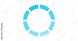 Simple Circle Loading loop animation on the white background. 4K resolution video of loading icon animation. 4K resolution loader.