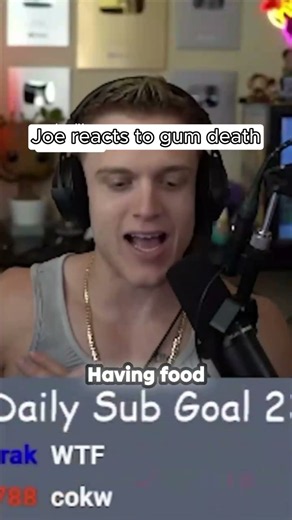 Joe Bartolozzi Exploding Gum Death #podcast #twitch #funny #anime #gaming