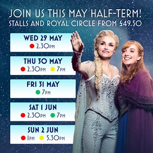 ❄️✨ Looking for something magical this half-term? With great seats still available for some evening performances, why not step through our gates and Let It Go? Stalls & Royal Circle from just £49.50. https://frozenthemusical.co.uk/ ❄️🌟 | Frozen - The Musical