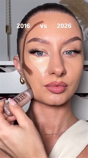 2016 Vs 2026 contour tutorial *By alexandraclaudia* #makeup #makeupartist #shorts