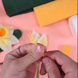 How To Make Daffodils Paper Flower | Crepe Paper Flower Follow us on Youtube 👉 https://bit.ly/3rykRLD | Art and Craft Ideas