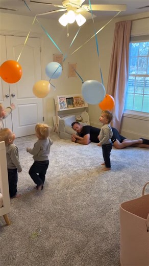 Jordan Flom | How to entertain the Triplets for hours! 🤣 #dad #mom #triplets #marriage #twins | Instagram