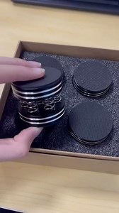 SYCOOVEN Speakers Isolation Feet Pad Stand, 4pcs Aluminum Spring Amplifier Feet Absorber Shock for HiFi Amplifier/Speaker/Turntable/Player(Black)