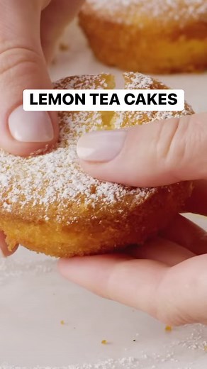 300K views · 1.2K reactions | Filled with lemony custard, these tea cakes have a zesty kick with every bite. Search “lemon custard tea cakes” on taste.com.au for the full recipe. #lemoncake #baking #custard #dessert #cake #lemoncurd | Taste.com.au | Facebook