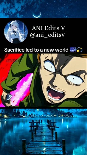 Sacrifice led to a new world 🌌💫