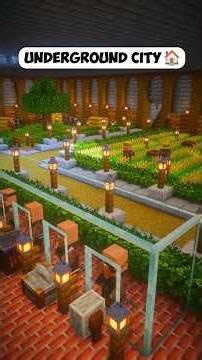 Minecraft Underground City Tutorial 🏡 How to Build #minecraft