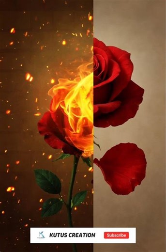 create a fire effect in photoshop🔥🌹 #photoshoptutorial #usingphotoshop #youtubeshorts #photoediting