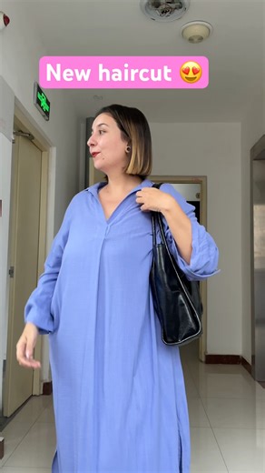 New Hair, New Vibes ✨ | Short Bob Haircut & Blue Dress Lookarcticmonkeys