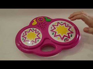 Barney Song Magic Bongos Music Toy Playskool Vintage 1998 purple Dinosaur (SOLD ON EBAY)