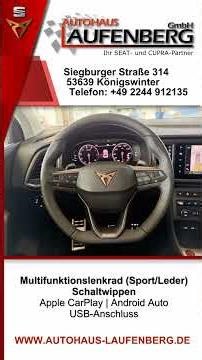 TAGESZULASSUNG: Cupra Ateca 1.5 TSI (schwarz metallic)