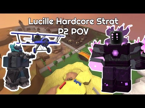 TRIO LUCILLE HARDCORE STRATEGY (P2 POV) | Tower Defense Simulator