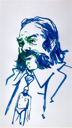 Illustrator : Alexander Stanton on Instagram: "A little Disco Elysium fan art (no reference) . Taking inspiration from my favourite media and artists isn’t something I do very often. I typically just get obsessed with studying hands or whatever. . Anyway, maybe I’ll make it a weekly thing - as in drawing a character, musician, artist who has inspired me in some way. . It’s not the first time I’ve doodle the characters Disco Elysium. It’s just one of those pieces of art/fiction that doesn’t leave