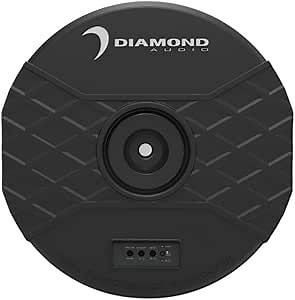 Diamond Audio DAST12 11” Amplified Spare Tire Subwoofer – 150W RMS, Powerful Compact Bass Solution, Space-Saving Subwoofer for Any Vehicle