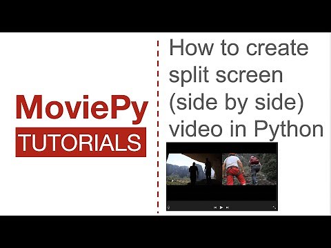 How to create split screen video using Python script | MoviePy Tutorials#2