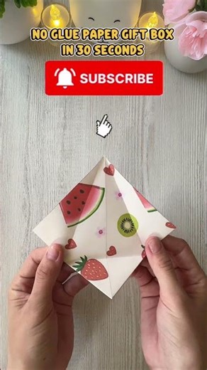 No Glue Paper Gift Box in 30 Seconds