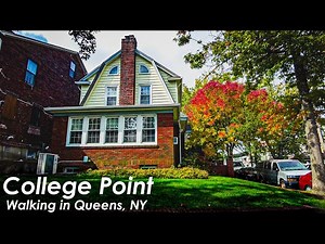 COLLEGE POINT | Walking in Queens NYC | College Point Blvd to MacNeil Park | Commentary & City ASMR