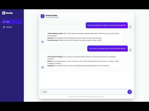 Debate Buddy NLP Chatbot Mini Project