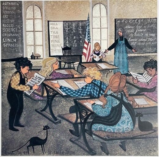 P Buckley Moss SIGNED, Rare Print, "the Reading Lesson" - Etsy