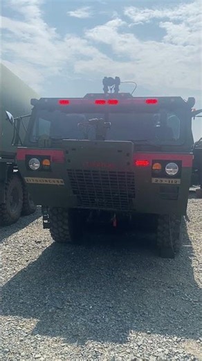US Army HEMTT M1142 Fire Truck lights and sound tune up the sound