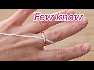 Doctor says use this method to remove ring stuck on your finger.