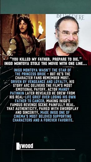 "You killed my father. Prepare to die." Inigo Montoya stole the movie with one line...#story #short