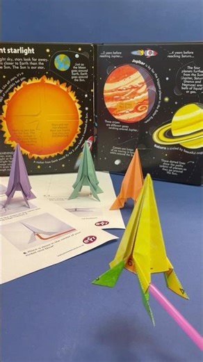 Paper Rocket STEM Science for Kids #shorts #WorldSpaceWeek #space