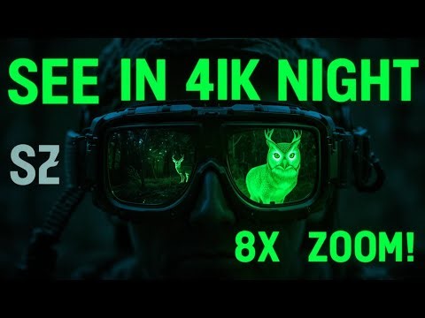 4K Night Vision Goggles | 8X Zoom + 7-Level IR Night Mode