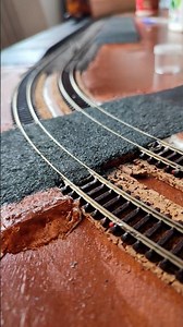 TT120 layout progress 🚂 Hills and level crossing #hornbyrailways #modeltrains #modeltrein #tt120