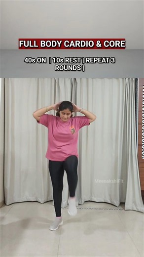 Full Body Cardio & Core Workout | No Equipment | Fat Burn at Home 🔥