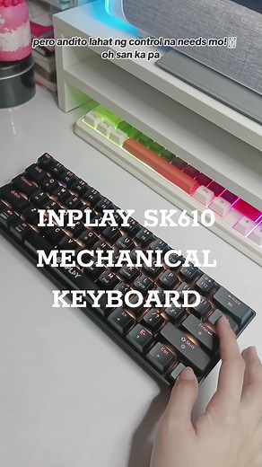 I found a really budget-friendly mechanical gaming keyboard called SK610 RGB. It can connect in three ways: USB, wired, or Bluetooth. You can use it with a wire or without (Bluetooth 5.1 or 2.4G). It's built really well, feels strong, and seems like it will last a long time. The SK610 is really compact that looks like portable. Right now, it's a must-have for gamers or anyone who wants a mechanical keyboard. #SK610 #tech #mechanicalkeyboard #workfromhome #gamingkeyboard #desksetup #workspace #Ga