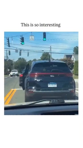 Shanzu🎀🌸 on Instagram: "- This instagram post shares a dashcam video of a real-life road rage incident at a suburban traffic light, where a barefoot man in shorts and flip-flops leaps from his black SUV to confront another driver, only to be immediately overpowered and knocked down by an unseen assailant from the target vehicle. - Posted by horror video curator @DemonsTube on October 20, 2025, the clip’s chaotic energy—punctuated by Spanish exclamations like “¡Oh, mierda!”—fits the account’s n