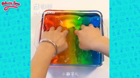 Oddly Satisfying RAINBOW SLIME ASMR - Relaxing Slime Videos 2022 - 1
